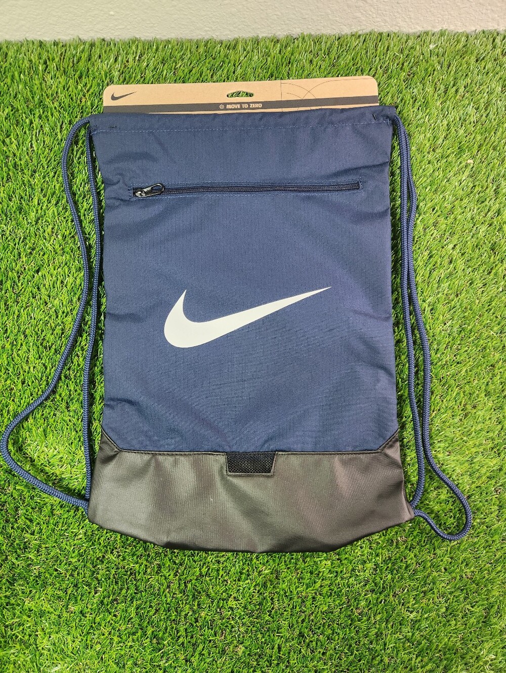 Nike Brasilia Drawstring Gym Sack Backpack Bag Navy/Black NWT DM3978-410